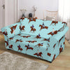 Equestrian Horse Riding Loveseat Slipcover-JTAMIGO.COM