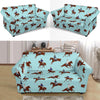 Equestrian Horse Riding Loveseat Slipcover-JTAMIGO.COM