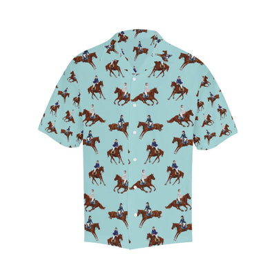Equestrian Horse Riding Men Aloha Hawaiian Shirt