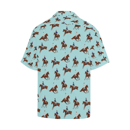 Equestrian Horse Riding Men Aloha Hawaiian Shirt