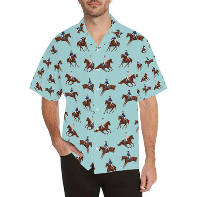 Equestrian Horse Riding Men Aloha Hawaiian Shirt