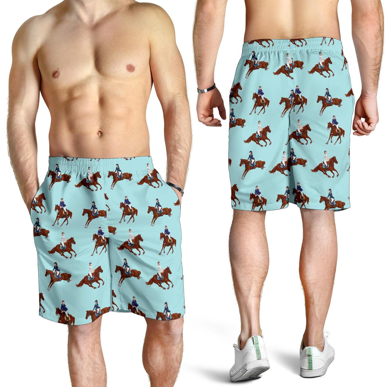 Equestrian Horse Riding Mens Shorts-JTAMIGO.COM