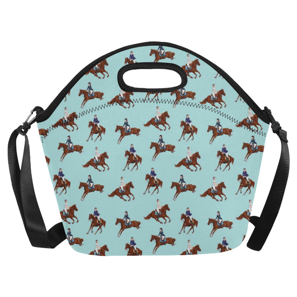 Equestrian Horse Riding Neoprene Lunch Bag (Model 1669)(Large)-JTAMIGO.COM