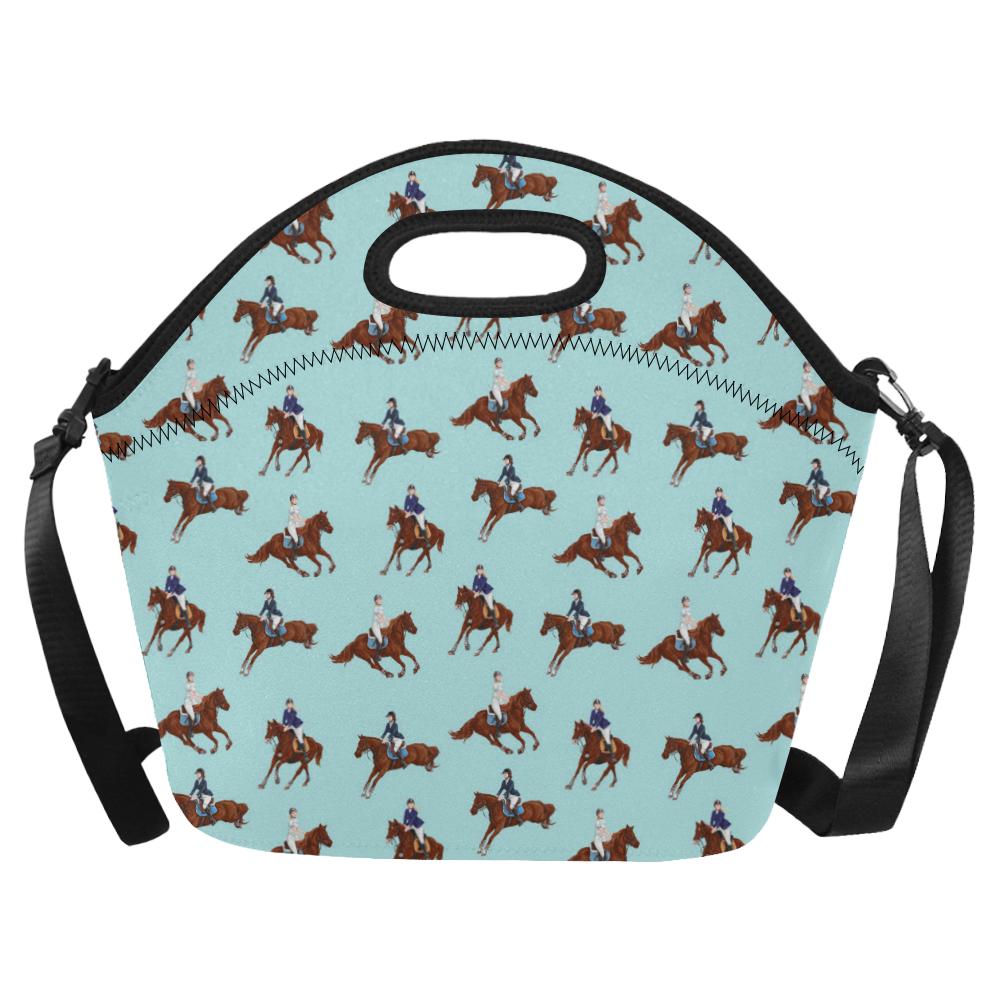 Equestrian Horse Riding Neoprene Lunch Bag (Model 1669)(Large)-JTAMIGO.COM