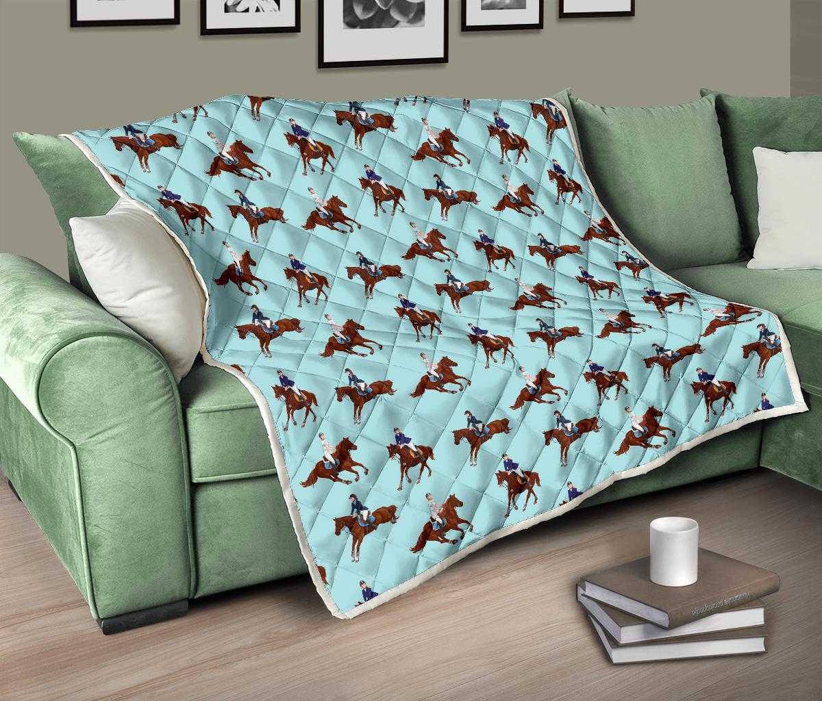 Equestrian Horse Riding Premium Quilt-JTAMIGO.COM