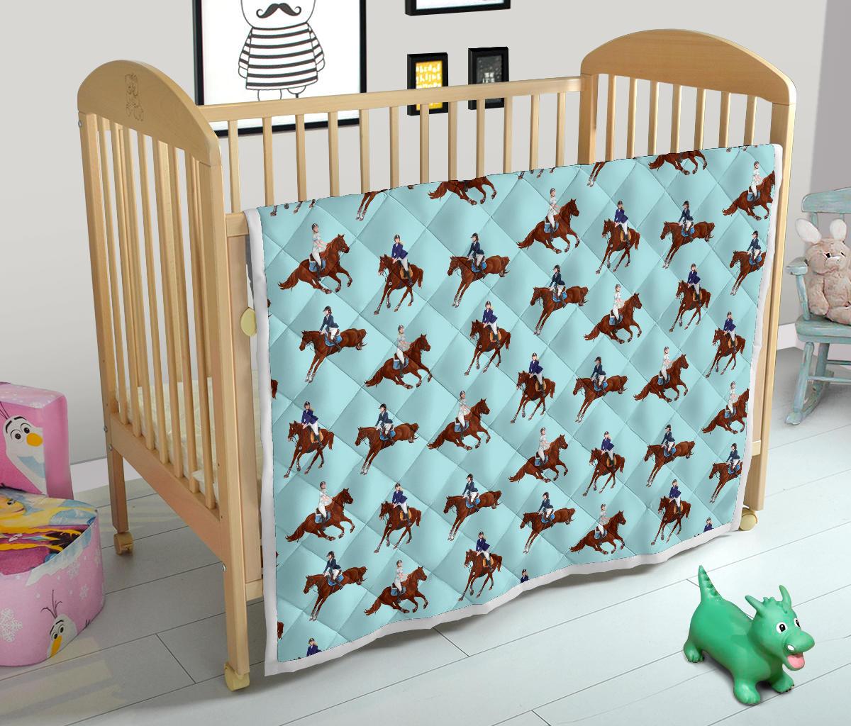 Equestrian Horse Riding Premium Quilt-JTAMIGO.COM