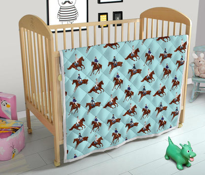 Equestrian Horse Riding Premium Quilt-JTAMIGO.COM