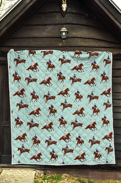 Equestrian Horse Riding Premium Quilt-JTAMIGO.COM
