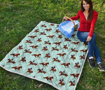 Equestrian Horse Riding Premium Quilt-JTAMIGO.COM