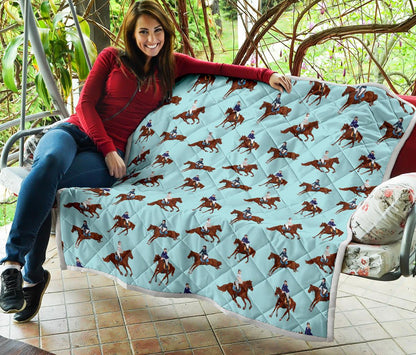 Equestrian Horse Riding Premium Quilt-JTAMIGO.COM