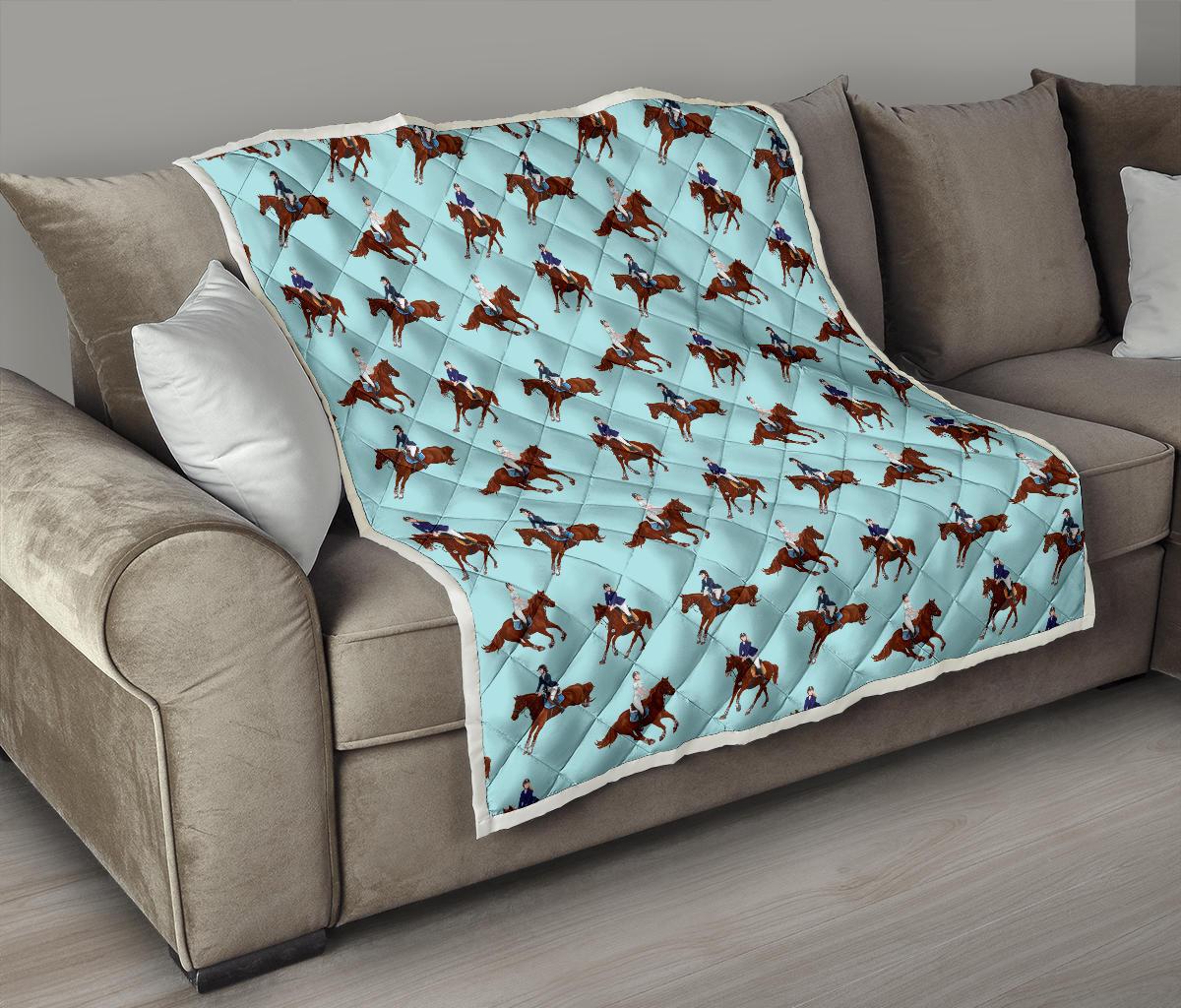 Equestrian Horse Riding Premium Quilt-JTAMIGO.COM