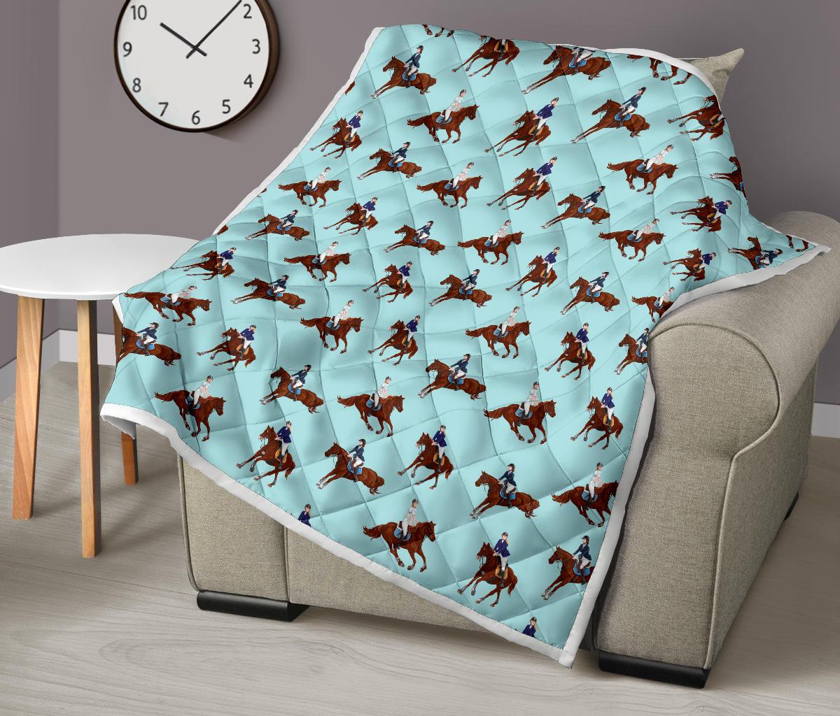 Equestrian Horse Riding Premium Quilt-JTAMIGO.COM