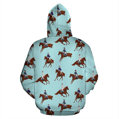 Equestrian Horse Riding Pullover Hoodie