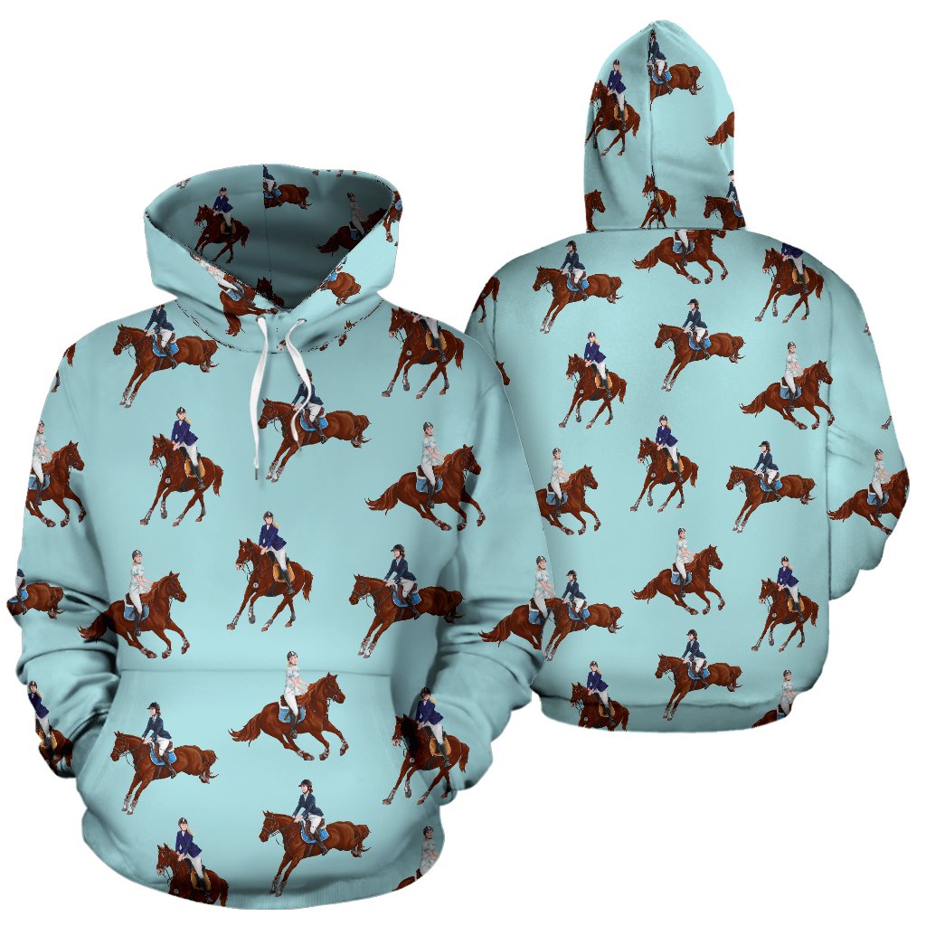 Equestrian Horse Riding Pullover Hoodie