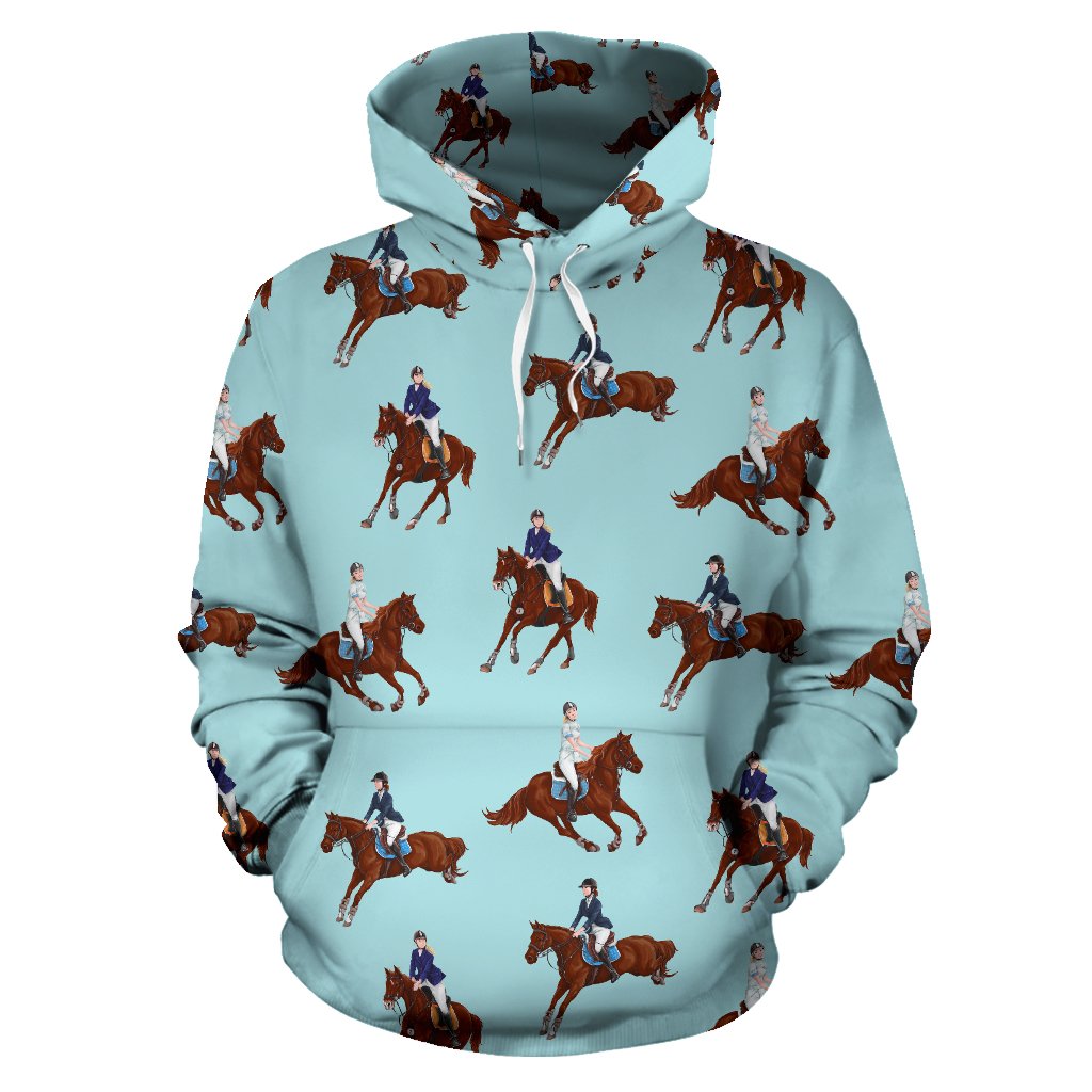 Equestrian Horse Riding Pullover Hoodie