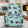 Equestrian Horse Riding Single Sofa Slipcover -JTAMIGO.COM