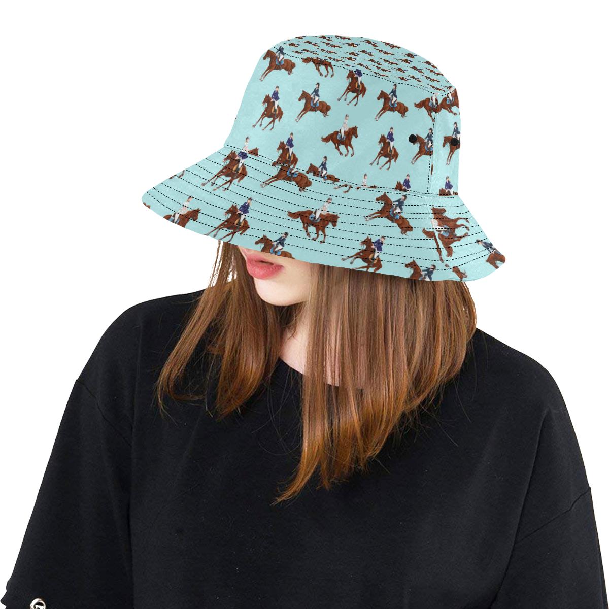 Equestrian Horse Riding Unisex Bucket Hat