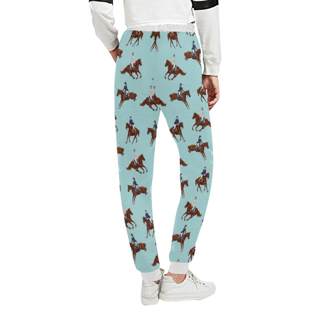 Equestrian Horse Riding Unisex Casual Sweatpants (Model L11)-JTAMIGO.COM