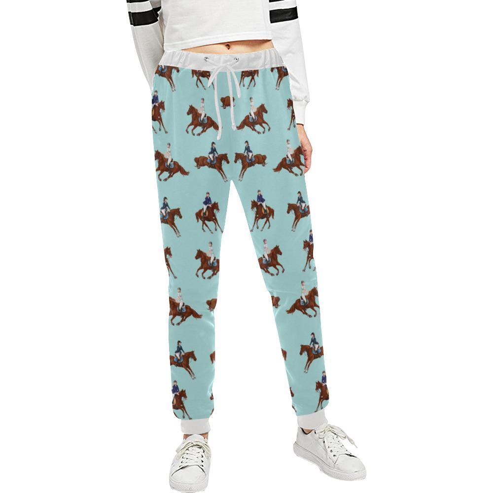 Equestrian Horse Riding Unisex Casual Sweatpants (Model L11)-JTAMIGO.COM