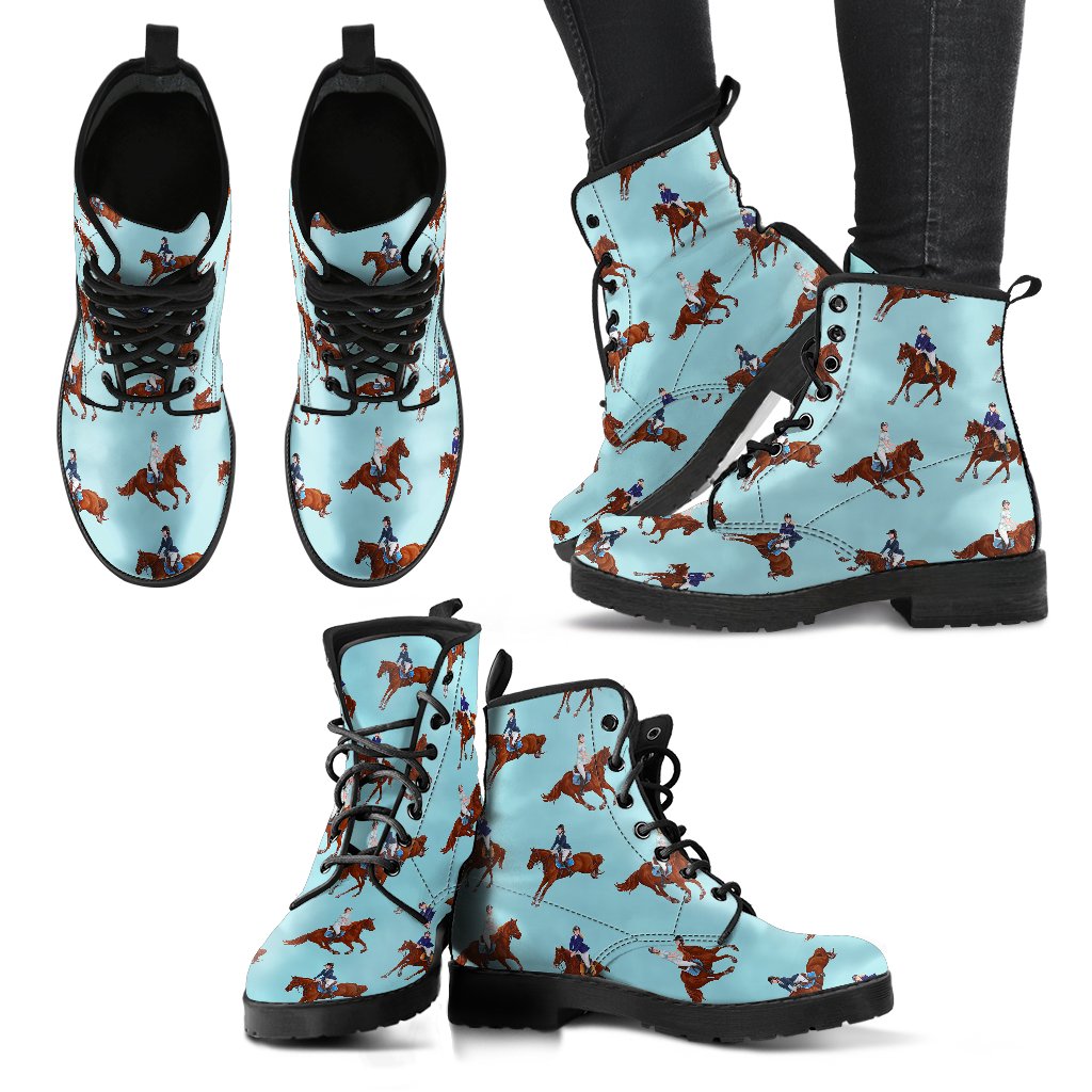 Equestrian Horse Riding Women Leather Boots-JTAMIGO.COM