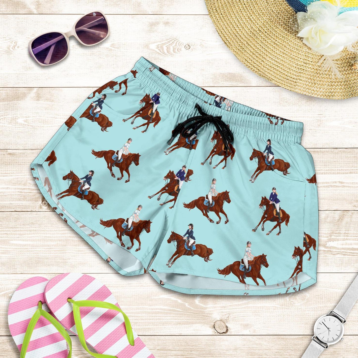 Equestrian Horse Riding Women Shorts-JTAMIGO.COM