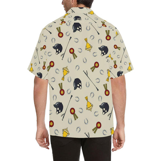 Equestrian Horseshoe Equipment Men Aloha Hawaiian Shirt
