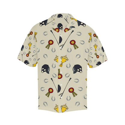 Equestrian Horseshoe Equipment Men Aloha Hawaiian Shirt