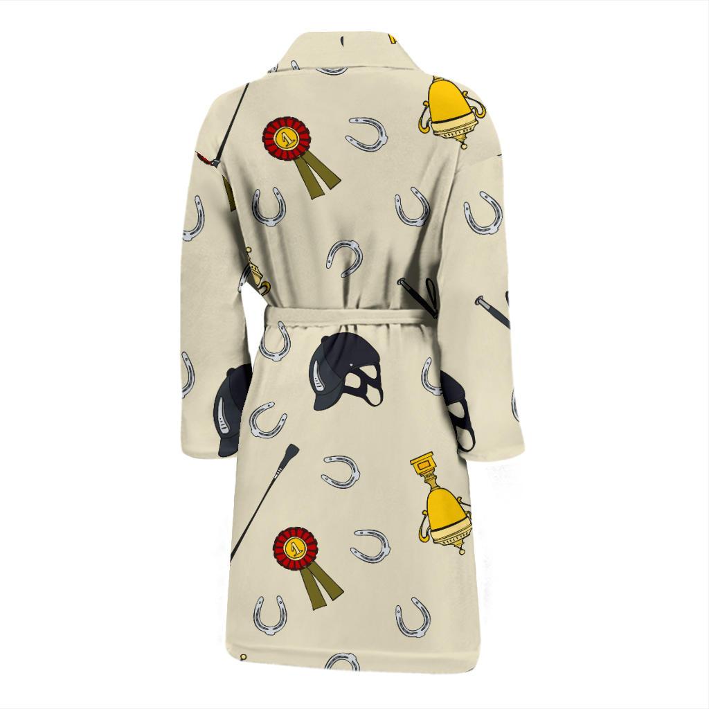 Equestrian Horseshoe Equipment Men Bath Robe-JTAMIGO.COM