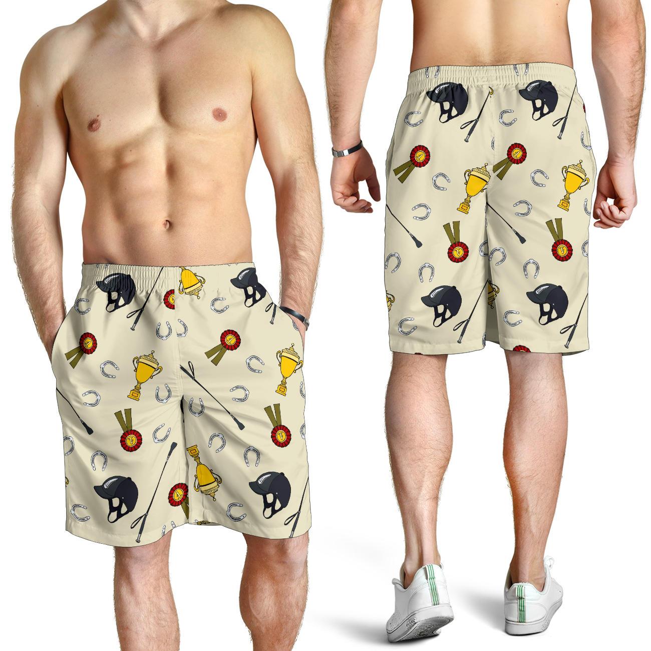 Equestrian Horseshoe Equipment Mens Shorts-JTAMIGO.COM