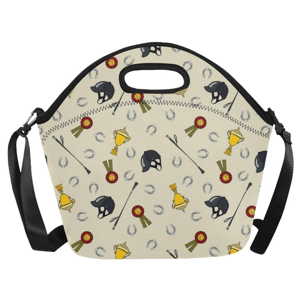 Equestrian Horseshoe Equipment Neoprene Lunch Bag (Model 1669)(Large)-JTAMIGO.COM