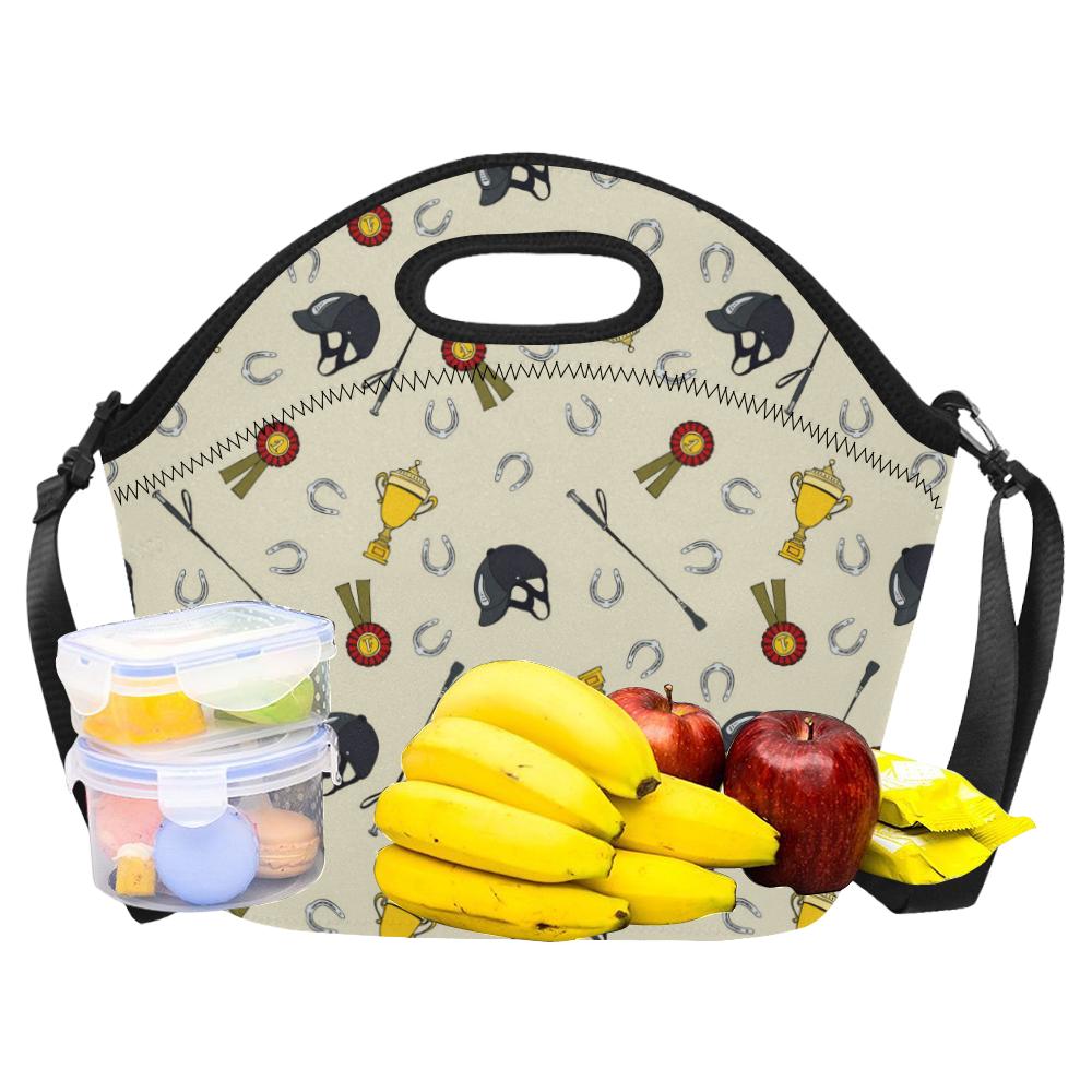 Equestrian Horseshoe Equipment Neoprene Lunch Bag (Model 1669)(Large)-JTAMIGO.COM
