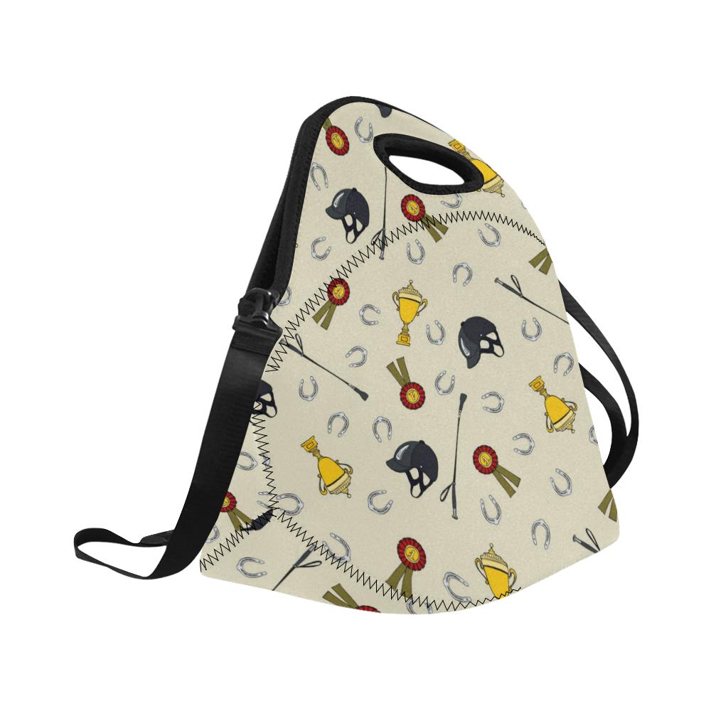 Equestrian Horseshoe Equipment Neoprene Lunch Bag (Model 1669)(Large)-JTAMIGO.COM