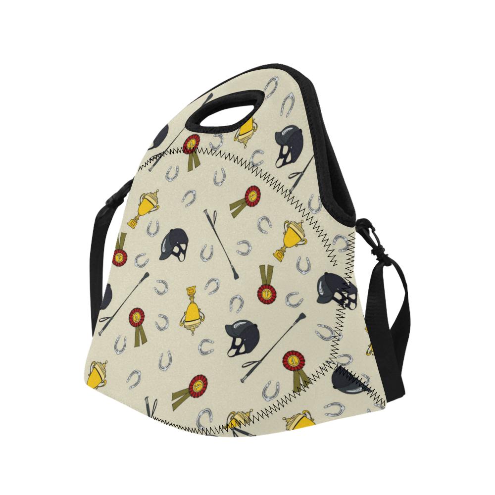Equestrian Horseshoe Equipment Neoprene Lunch Bag (Model 1669)(Large)-JTAMIGO.COM