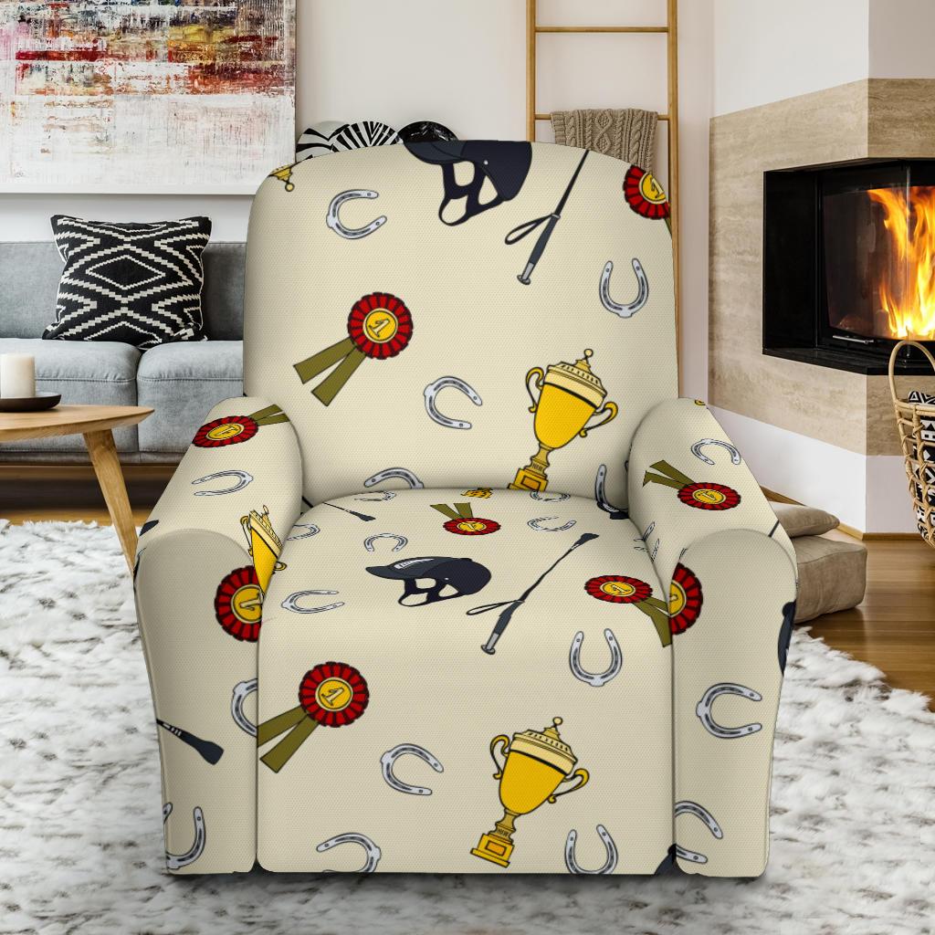 Equestrian Horseshoe Equipment Single Sofa Slipcover -JTAMIGO.COM