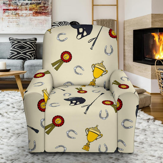Equestrian Horseshoe Equipment Single Sofa Slipcover -JTAMIGO.COM