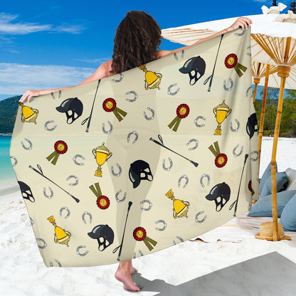 Equestrian Horseshoe Equipment Sarong Pareo Wrap