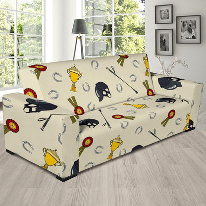 Equestrian Horseshoe Equipment Sofa Slipcover-JTAMIGO.COM
