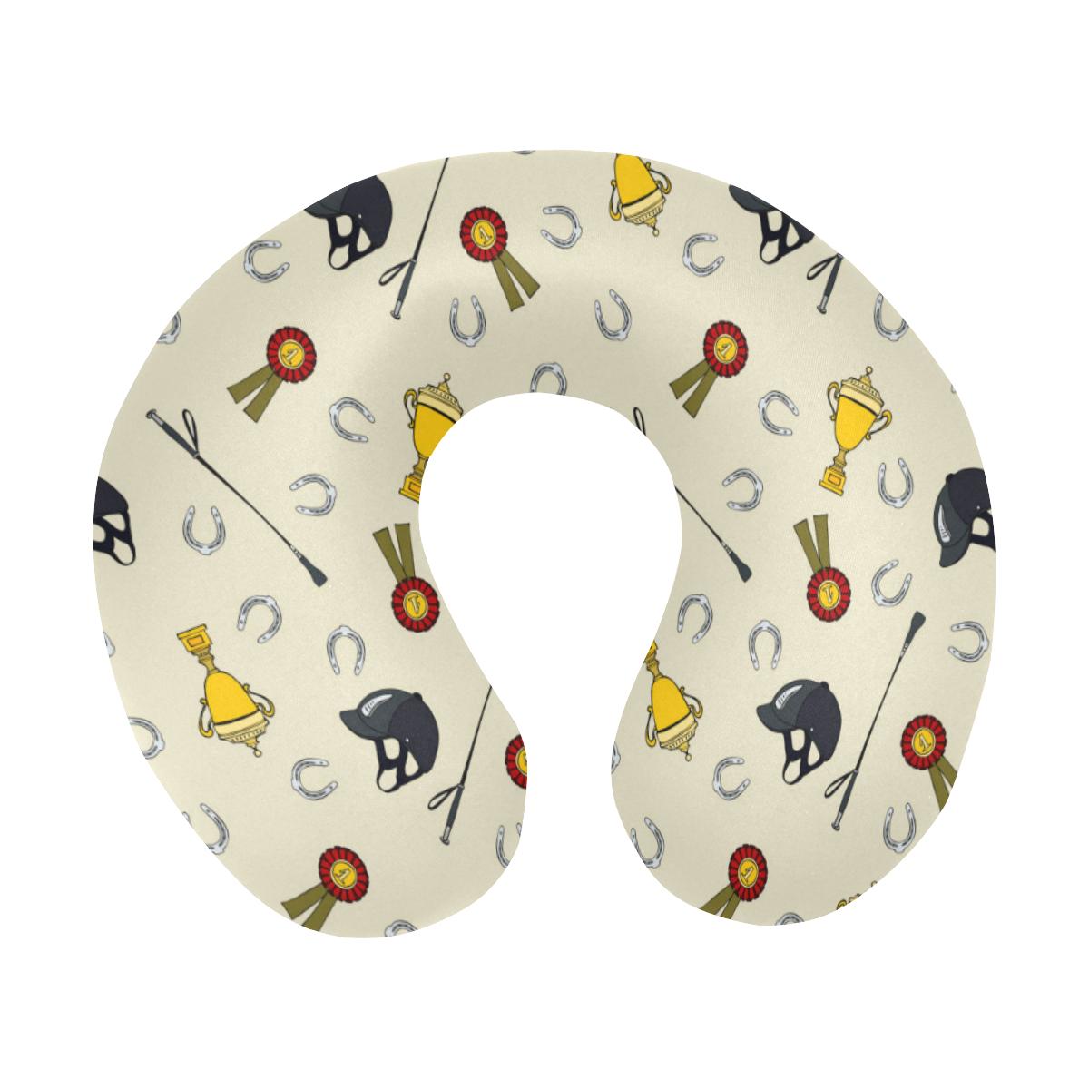 Equestrian Horseshoe Equipment U-Shaped Travel Neck Pillow-JTAMIGO.COM