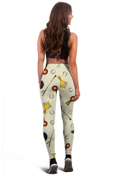 Equestrian Horseshoe Equipment Women Leggings