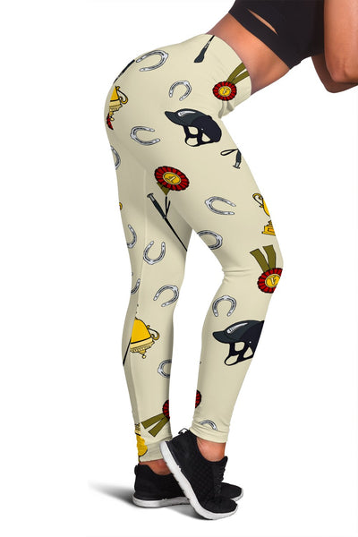 Equestrian Horseshoe Equipment Women Leggings