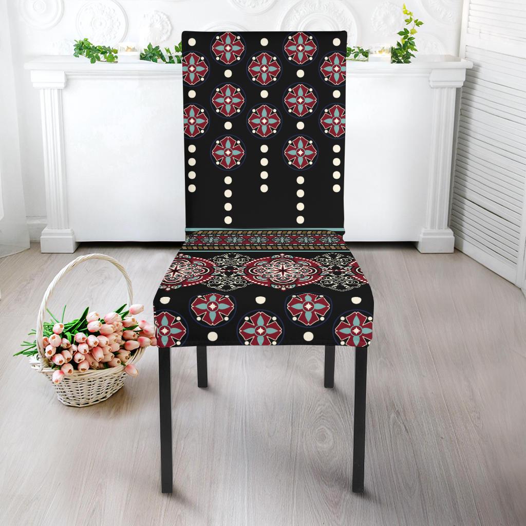 Ethnic Dot Style Print Pattern Dinning Chair Slipper-JTAMIGO.COM