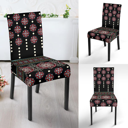 Ethnic Dot Style Print Pattern Dinning Chair Slipper-JTAMIGO.COM