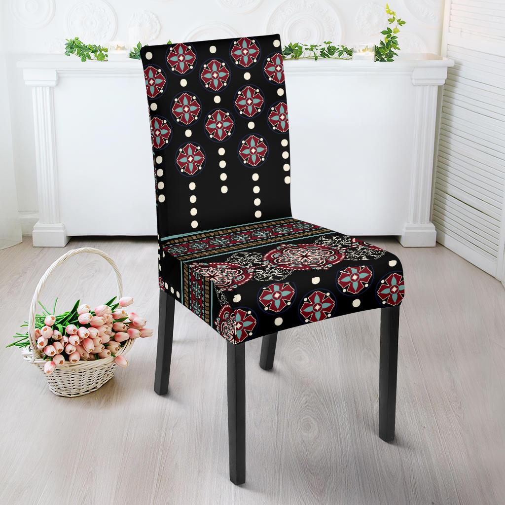 Ethnic Dot Style Print Pattern Dinning Chair Slipper-JTAMIGO.COM