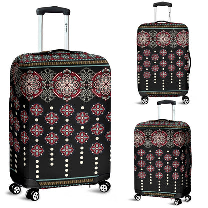Ethnic Dot Style Print Pattern Luggage Cover Protector