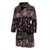 Ethnic Dot Style Print Pattern Men Bath Robe-JTAMIGO.COM