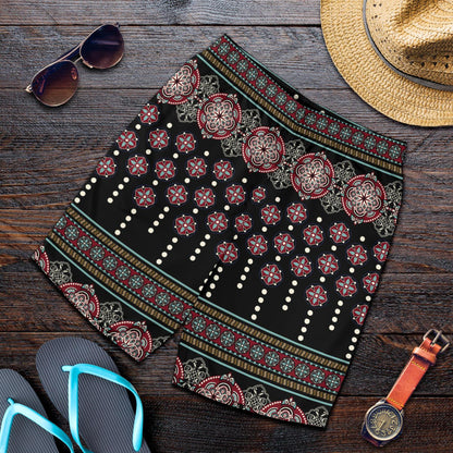 Ethnic Dot Style Print Pattern Mens Shorts-JTAMIGO.COM