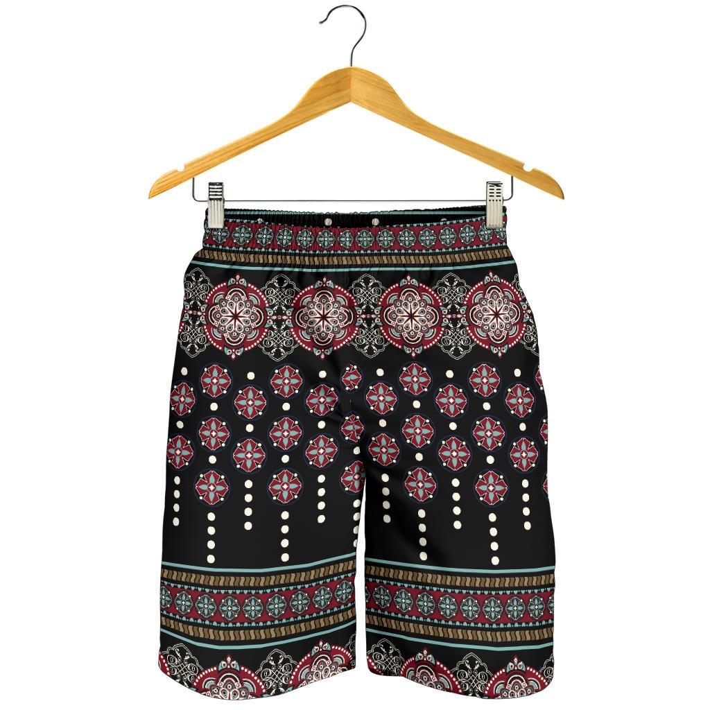 Ethnic Dot Style Print Pattern Mens Shorts-JTAMIGO.COM
