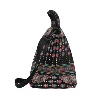 Ethnic Dot Style Print Pattern Neoprene Lunch Bag (Model 1669)(Large)-JTAMIGO.COM