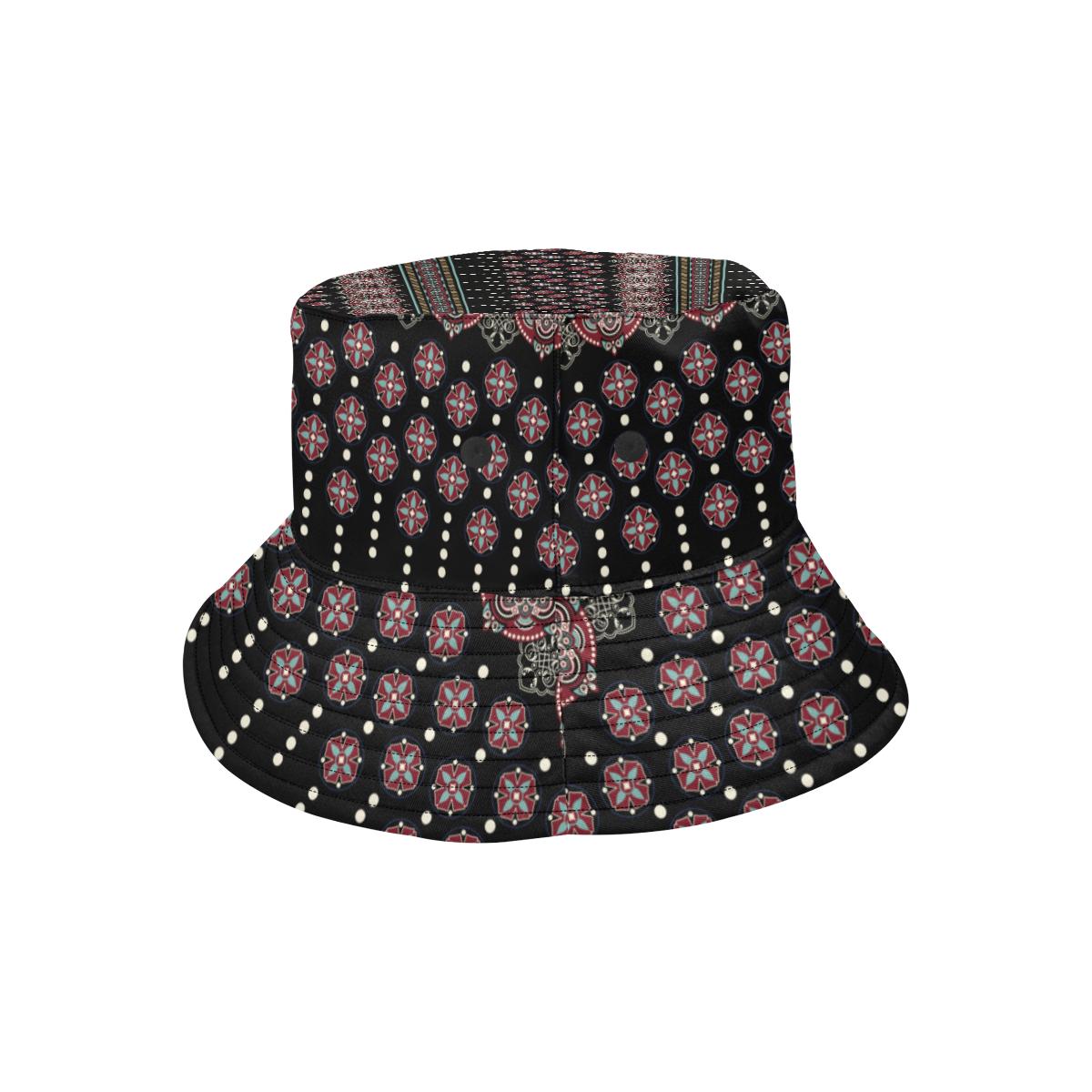 Ethnic Dot Style Print Pattern Unisex Bucket Hat
