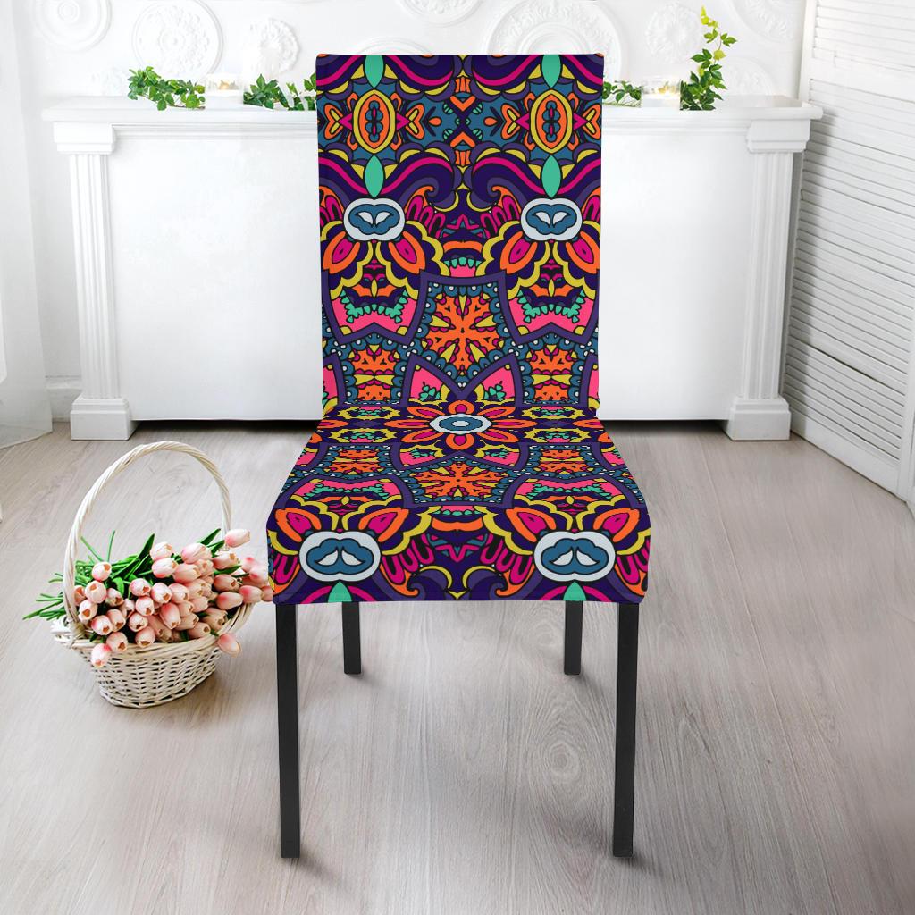 Ethnic Flower Style Print Pattern Dinning Chair Slipper-JTAMIGO.COM